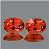Image 1 : Natural Reddish Orange Andesine Pair [Flawless-VVS]