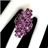 Image 1 : Natural Rhodolite Amethyst Peridot Sapphire Ring