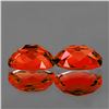 Image 2 : Natural Reddish Orange Andesine Pair [Flawless-VVS]