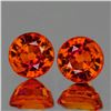 Image 1 : Natural Orange Sapphire Pair  [Flawless-VVS]