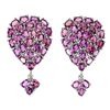 Image 2 : Natural Unheated Oval Rhodolite Garnet Earrings