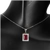 Image 2 : Natural Pigeon Blood Red Ruby Necklace