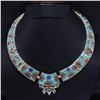 Image 1 : Tibet Natural Stone Tribal Queen Royal Necklace