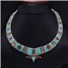 Image 1 : Tibet Natural Stone Tribal Queen Royal Necklace