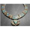 Image 1 : Tibet Natural Stone Tribal Queen Royal Necklace