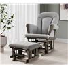 Image 1 : NEW IN BOX FOREVER ECLECTIC COZY GLIDERS AND OTTOMAN SET - RETAIL $399