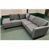 Image 1 : BRAND NEW MAZIN HOME COLLECTION RIGHT HAND FACING  2PC SECTIONAL W/ CHAISE IN LIGHT GREY - RETAIL  $