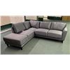 Image 2 : BRAND NEW MAZIN HOME COLLECTION RIGHT HAND FACING  2PC SECTIONAL W/ CHAISE IN LIGHT GREY - RETAIL  $