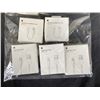 Image 1 : 3 APPLE LIGHTNING TO USB CHARGING CABLES AND 2  LIGHTNING TO HEADPHONE JACK ADAPTERS