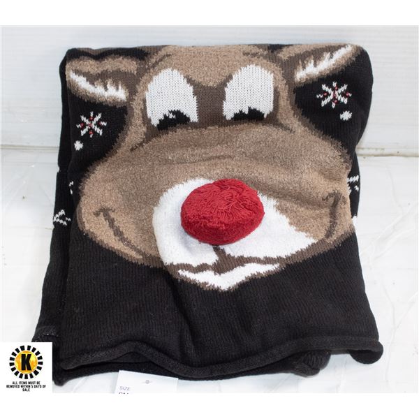 NEW WOMENS (S) MATERNITY OH DEER SWEATER