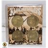 Image 1 : 1980 KLONDIKE DOLLARS FULL SET