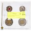 Image 1 : LOT OF 4 COMMEMORATIVE CANADIAN COINS
