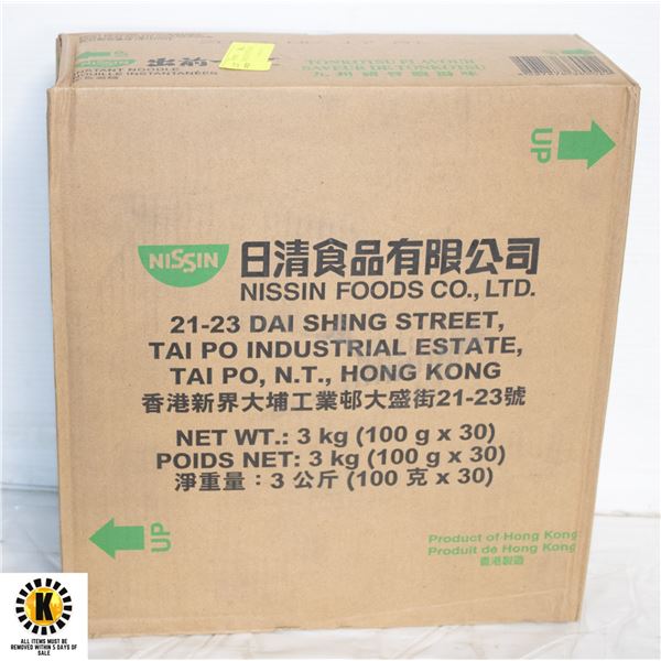 CASE OF 30 NISSIN INSTANT RAMEN NOODLES