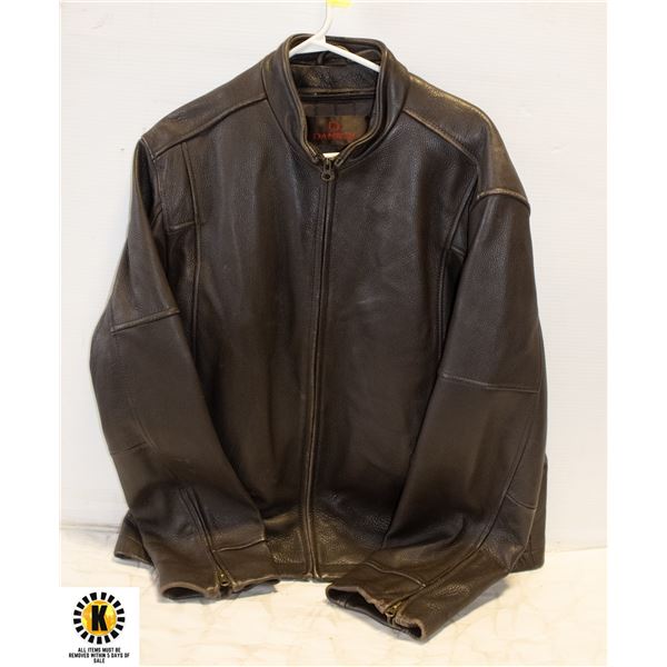 MENS LARGE DANIER LEATHER JACKET WITH