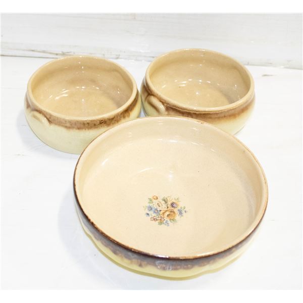 FLAT OF VINTAGE MEDALTA BOWLS & DISHES
