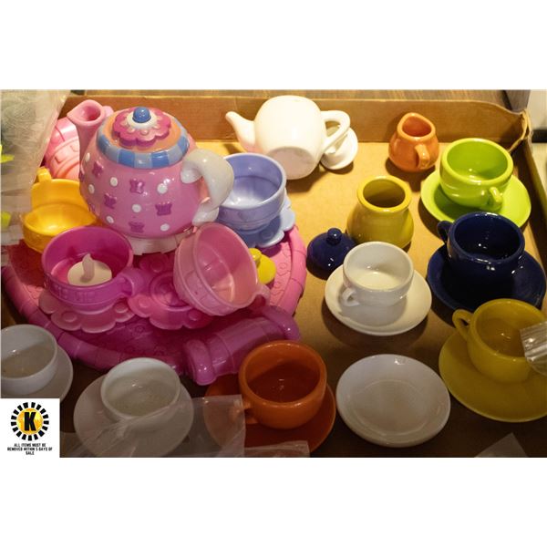 CERAMIC+PLASTIC TEA SET,MUSICAL TEAPOT