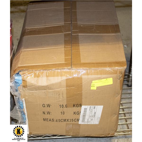 CASE OF BLUE MEDICAL GOWNS