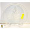 Image 1 : CHRISTMAS TREE AND TEDDY BEAR GLASS PLATTER