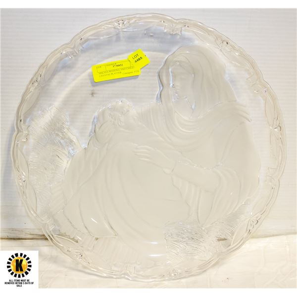 MIKASA MADONA AND CHILD - CRYSTAL PLATTER