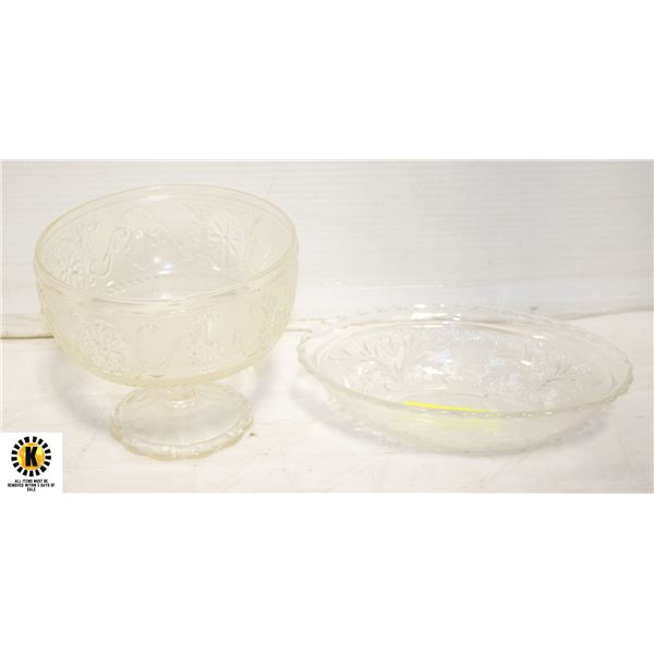 8.5" ANCHOR HOCKING GLASS BOWLS