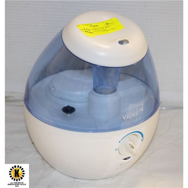 VICKS FILTER-FREE COOL MIST ULTRASONIC HUMIDIFIER