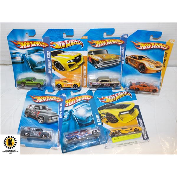 LOT OF 7 HOT WHEELS VEHICLES