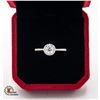 Image 1 : #639-GRA CERTIFIED MOISSANITE RING WITH 0.52 CARAT