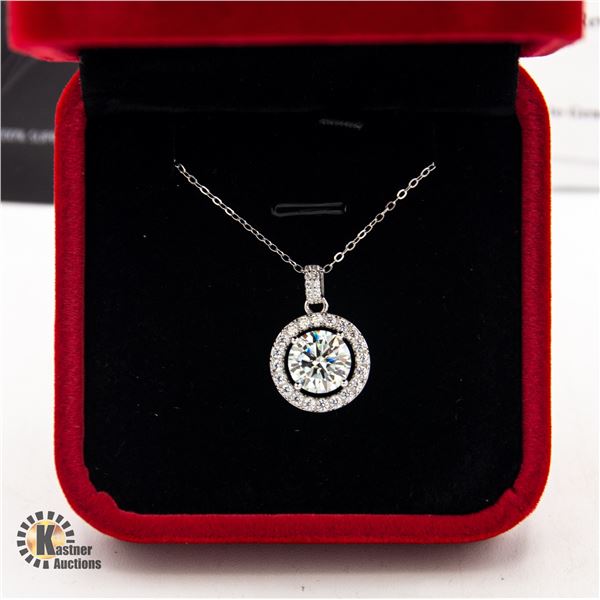 #640-GRA CERTIFIED 3.0 CARAT MOISSANITE CENTER