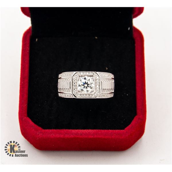 #633- GRA CERTIFIED 1.0 CARAT MOISSANITE WITH 84