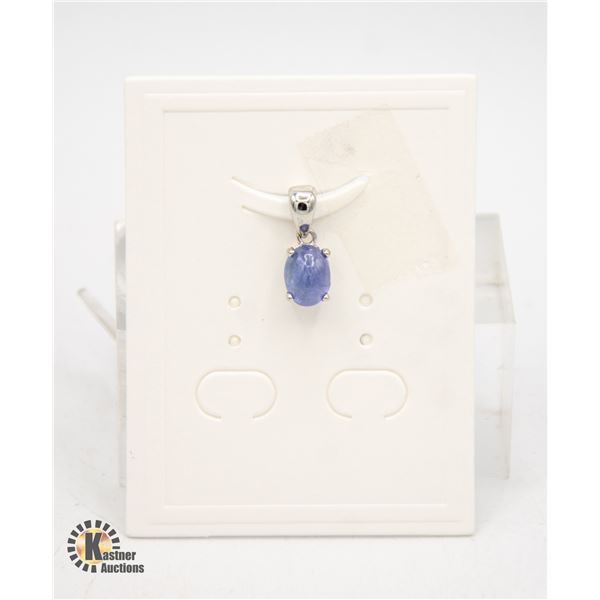 #258-UNHEATD TANZANITE PENDANT