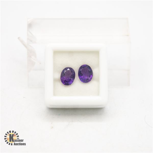 #140-UNHEATED PURPLE AMETHYST GEMSTONE 3.45CT