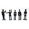 Image 2 : 33)  LOT OF 6 HANDPAINTED BRITISH "BOBBIES" META