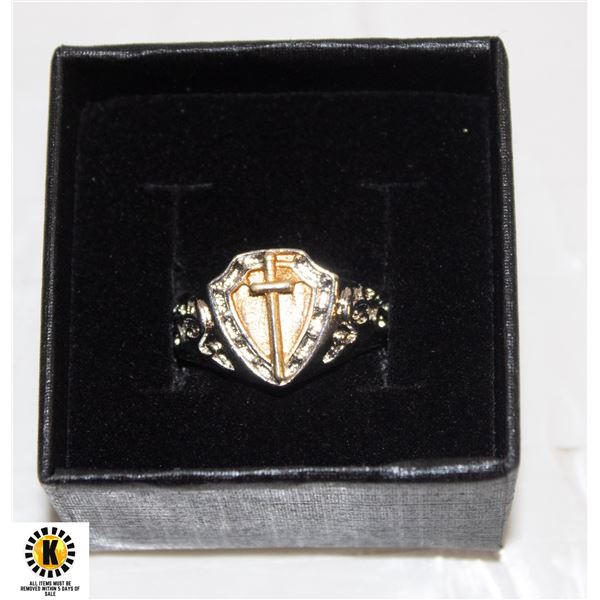 NEW MENS KNIGHTS TEMPLAR RING SIZE 11