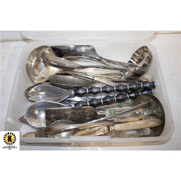 18 PC SERVING UTENCILS (ESTATE)