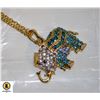 Image 1 : MULTI STONE ELEPHANT NECKLACE
