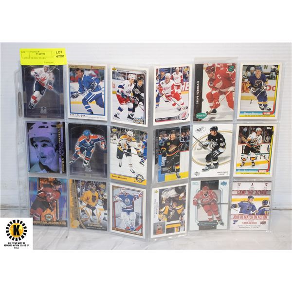 LOT OF 18 NHL STARS