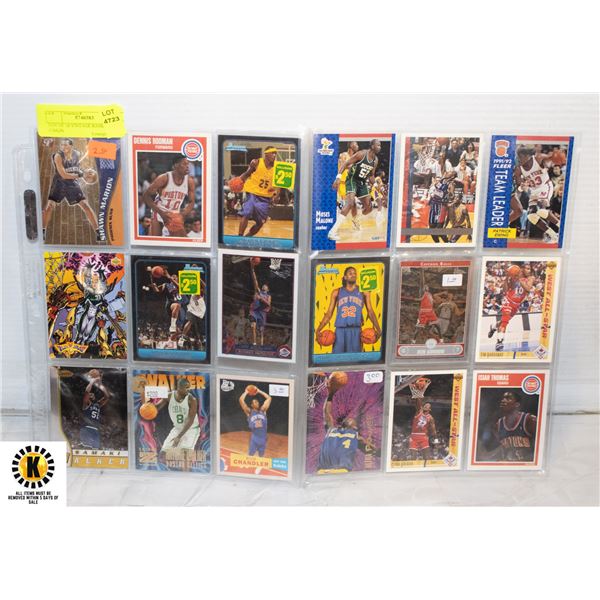 LOT OF 18 VINTAGE BASKETBALL CARDS