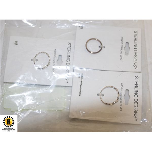 STERLING DESIGNS RINGS