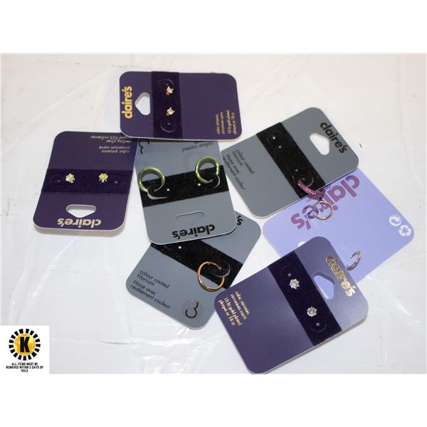 GOLD PLATED/STERLING SLIVER/TITANIUM EARINGS