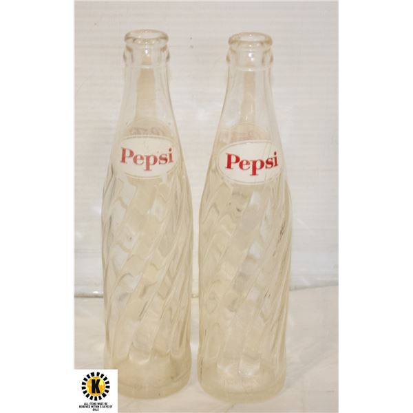 1966 & 1969 GLASS PEPSI BOTTLES
