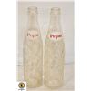 Image 1 : 1966 & 1969 GLASS PEPSI BOTTLES