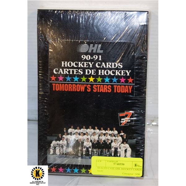 SEALED CASE OHL HOCKEY CARDS 90-91