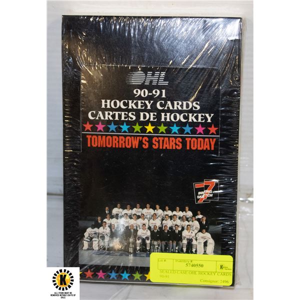 SEALED CASE OHL HOCKEY CARDS 90-91