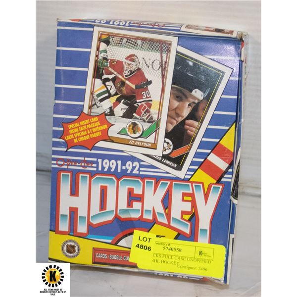 WAX PACKS FULL CASE UNOPENED CARDS NHL HOCKEY