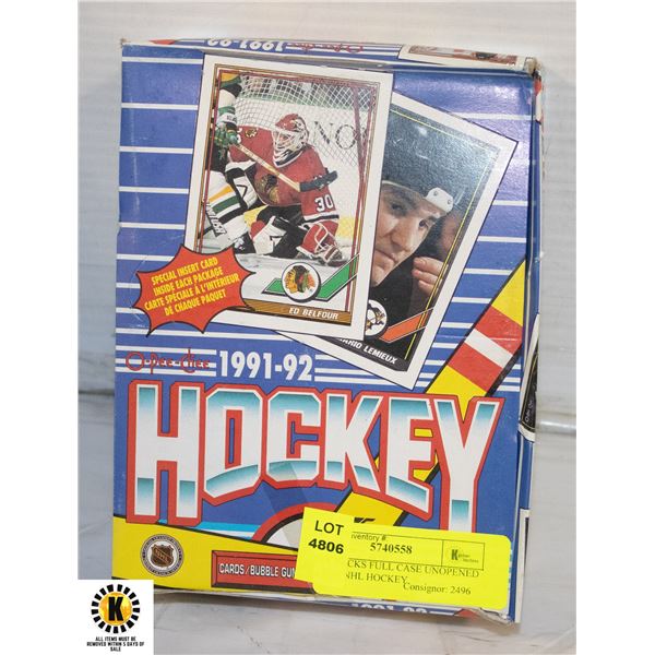 WAX PACKS FULL CASE UNOPENED CARDS NHL HOCKEY