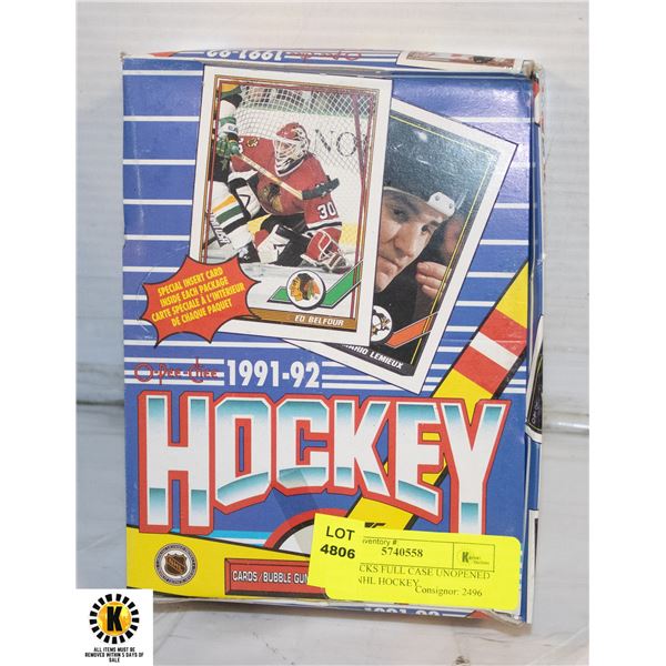 WAX PACKS FULL CASE UNOPENED CARDS NHL HOCKEY
