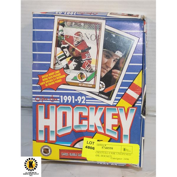 WAX PACKS FULL CASE UNOPENED CARDS NHL HOCKEY