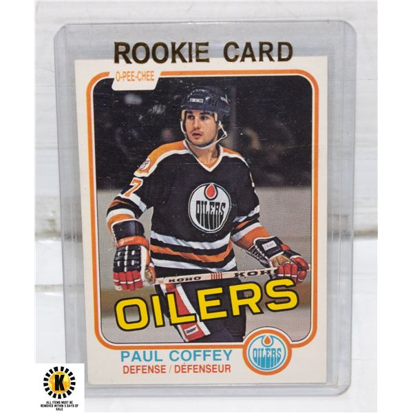 PAUL COFFEY ROOKIE CARD O-PEE-CHEE OILERS