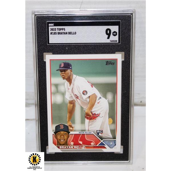 BRAYAN BELLO BOSTON RED SOX ROOKIE CARD