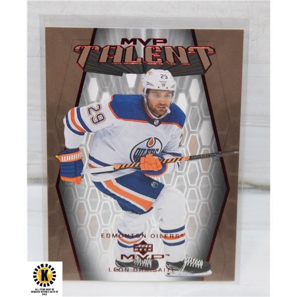 LEON DRAISAITL MVP TALENT OILERS EDMONTON
